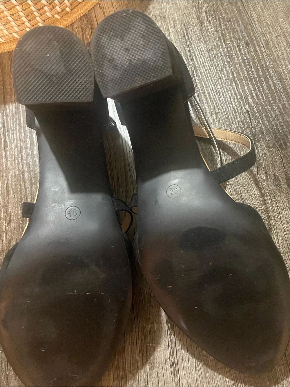 Journee Collection Black Strap Dress Shoes